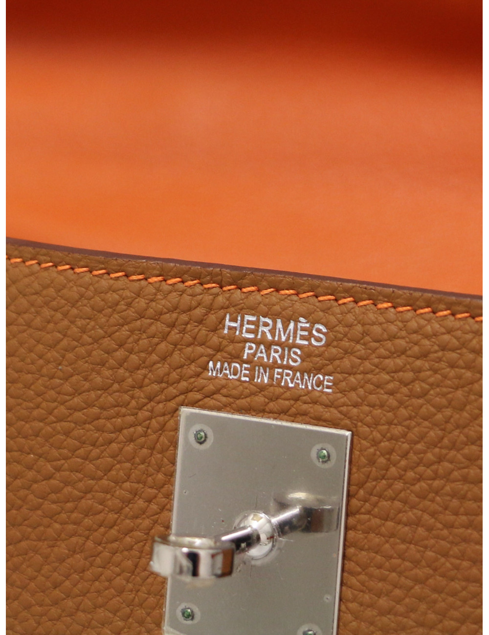Sac Kelly bicolore 35 HERMES cuir togo