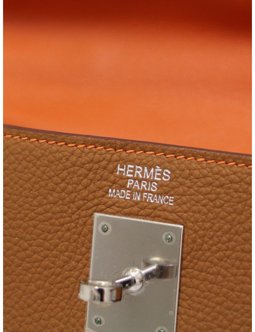Sac Kelly bicolore 35 HERMES cuir togo