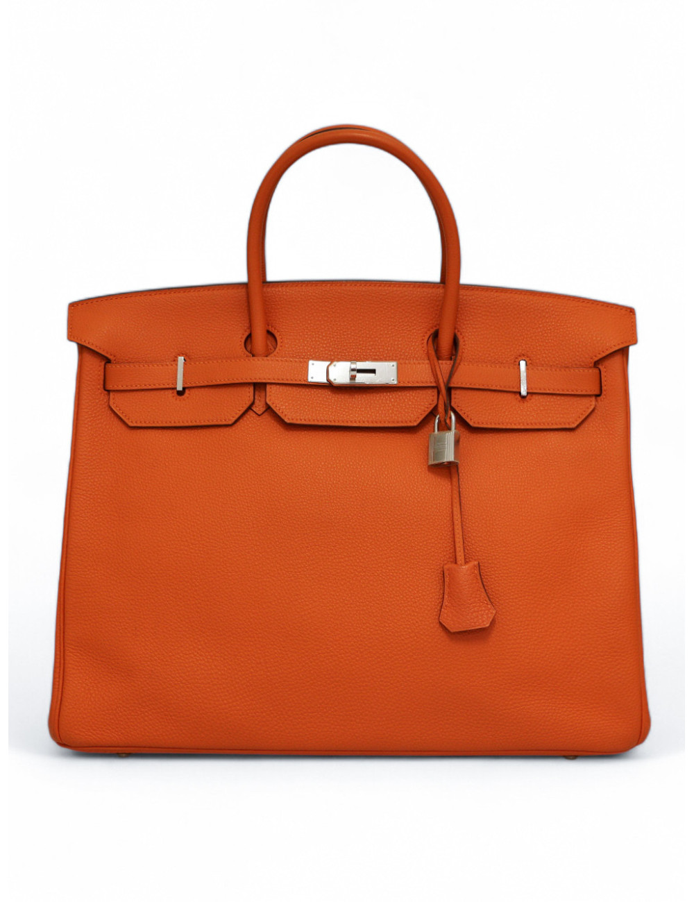 Sac Birkin 40 orange HERMES cuir togo