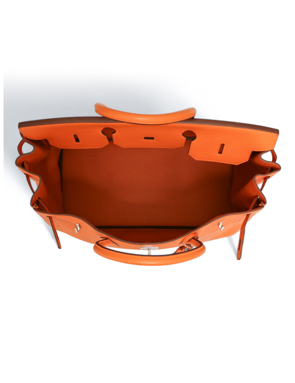 Sac Birkin 40 orange HERMES cuir togo