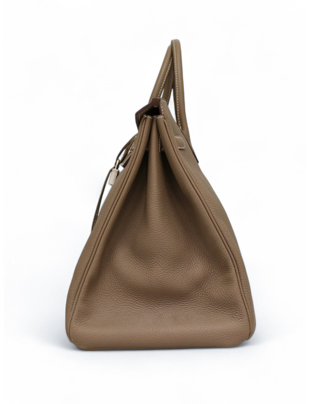 Sac Birkin 40 étoupe HERMES cuir togo