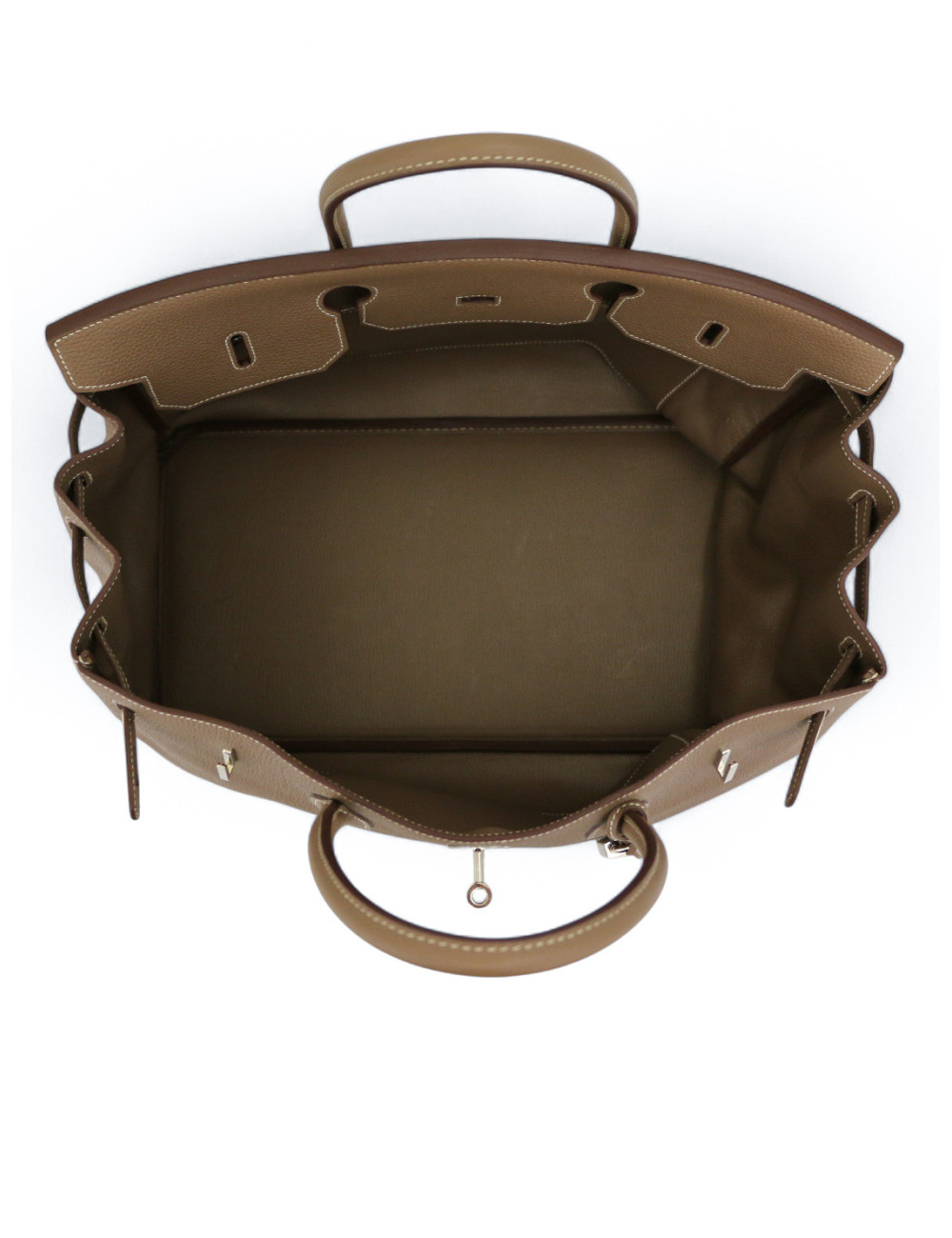 Sac Birkin 40 étoupe HERMES cuir togo