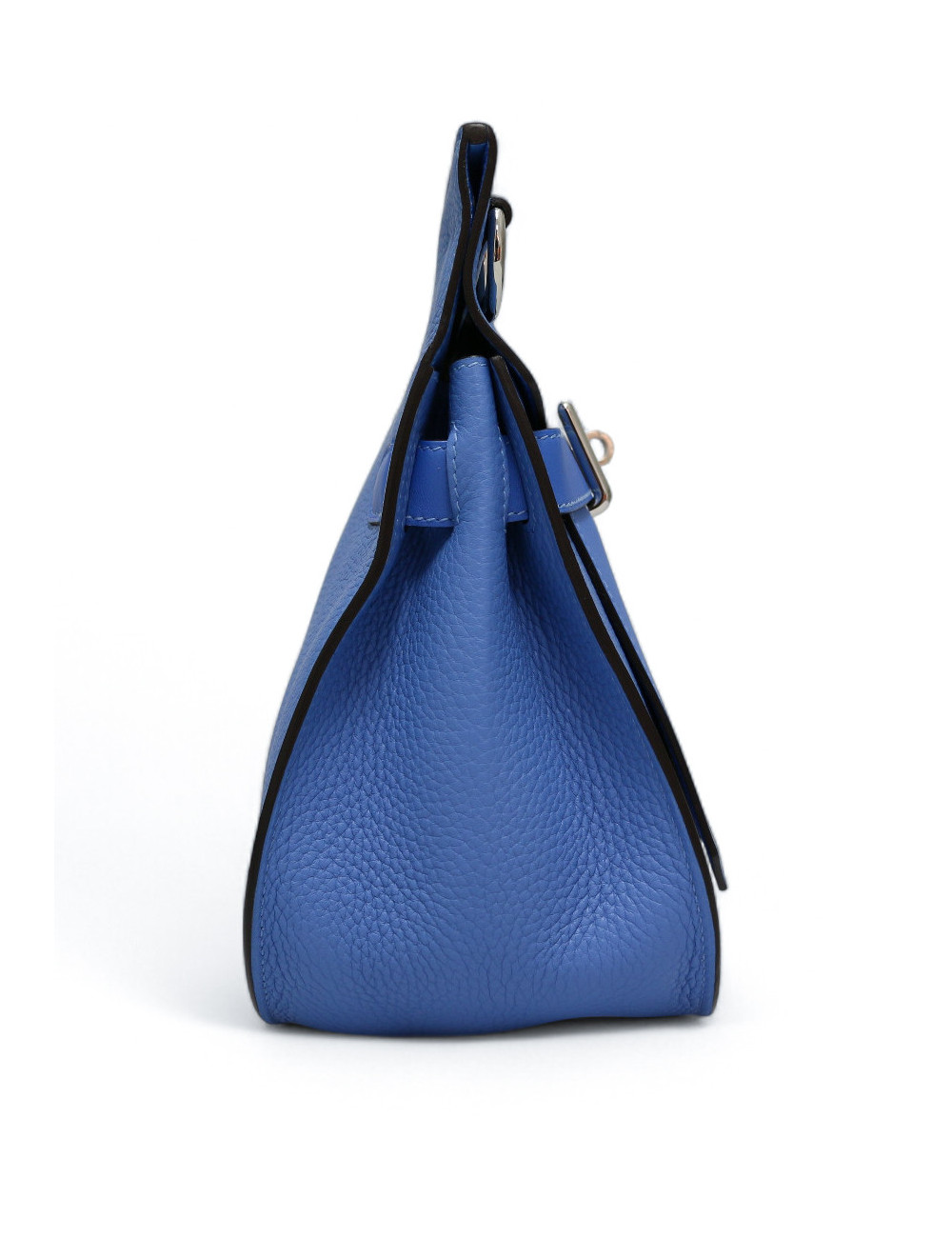 Sac Jypsière Hermès en cuir bleu jamais porté disponible d'occasion