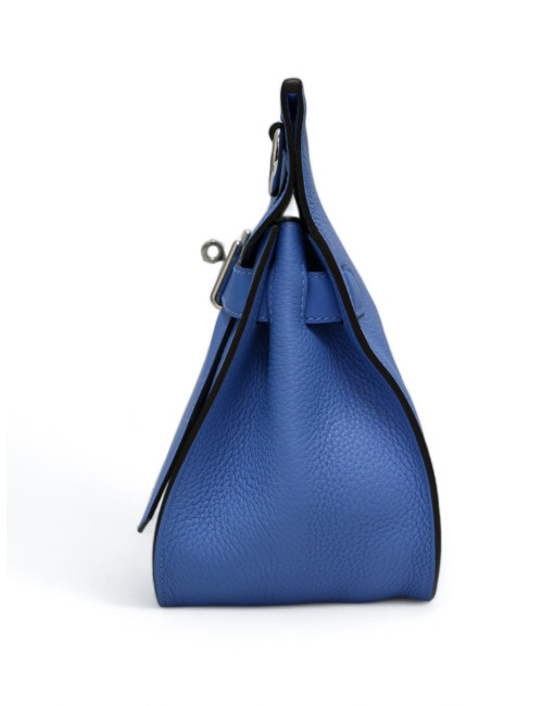 Jypsière HERMES cuir Togo Swift bleu Mykonos