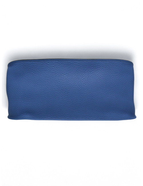 Sac Jypsière Hermès en cuir bleu jamais porté disponible d'occasion