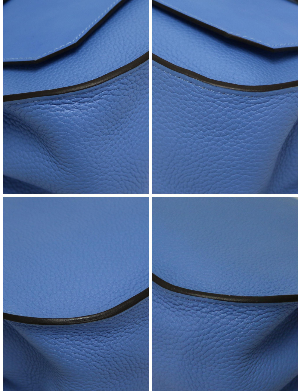 Sac Jypsière Hermès en cuir bleu jamais porté disponible d'occasion