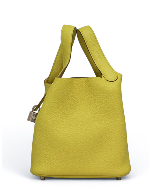 Sac HERMES Picotin 18 jaune