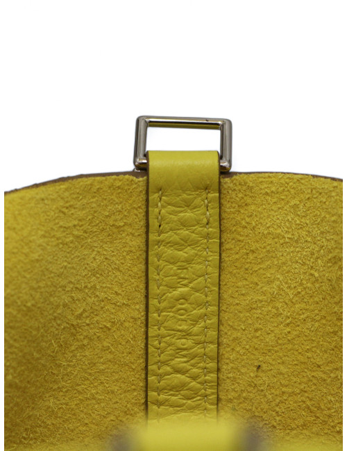 Sac HERMES Picotin 18 jaune