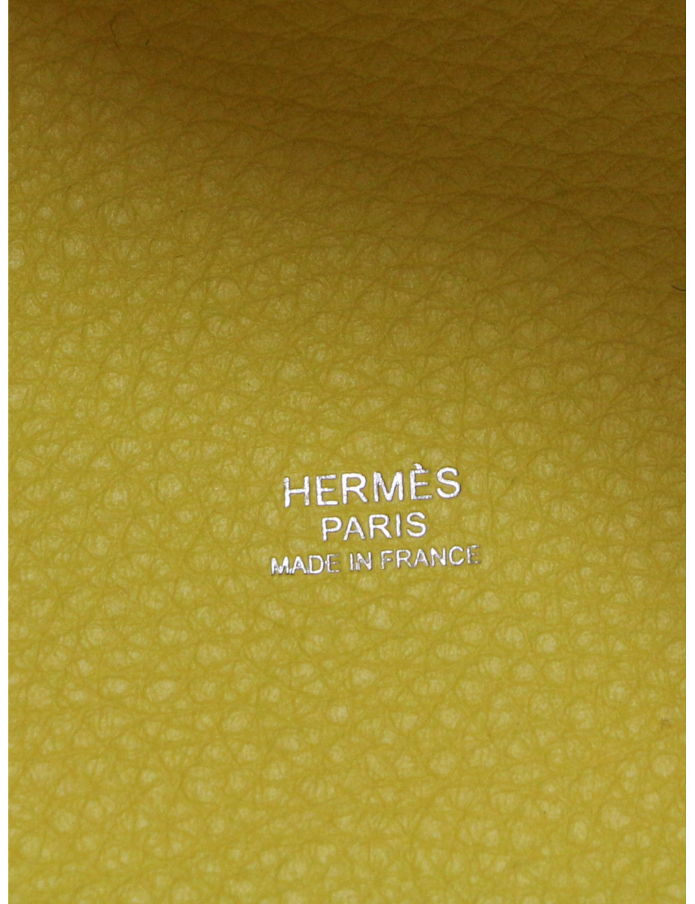 Sac HERMES Picotin 18 jaune
