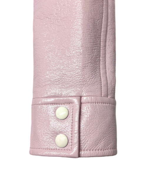 Veste Courrèges en vinyle rose, taille 38 disponible d'occasion
