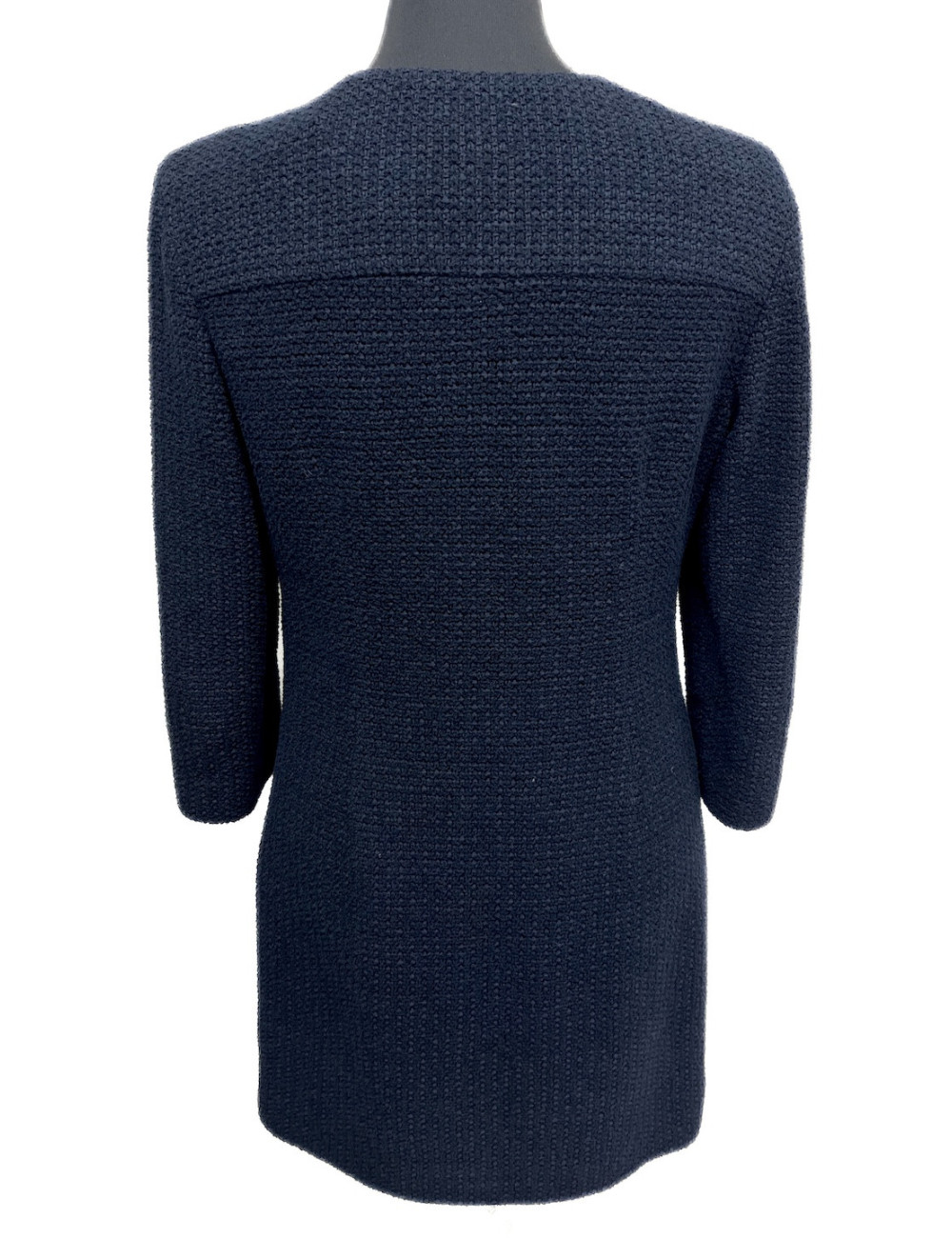 Robe CHANEL tweed marine T40