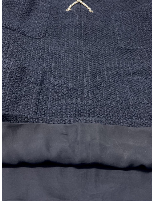 Robe CHANEL tweed marine T40