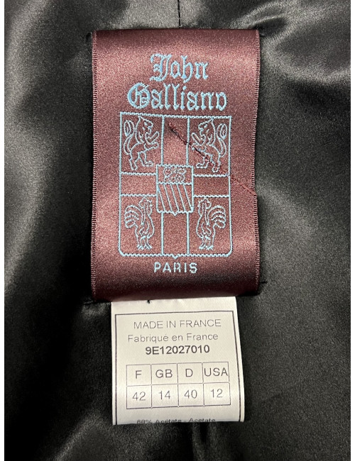 Veste JOHN GALLIANO T42 bleu nuit