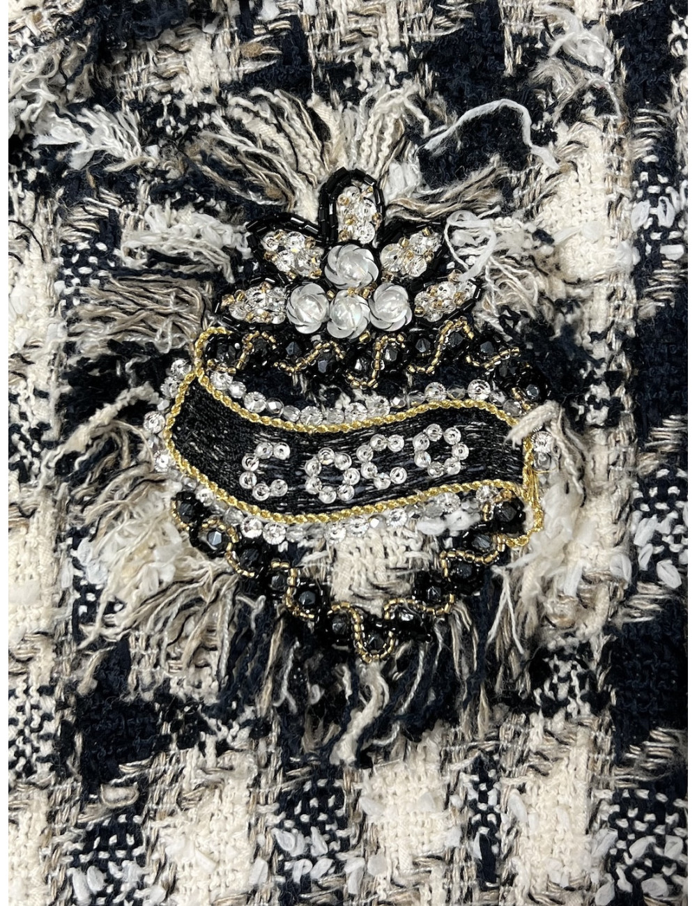 CHANEL Coco tweed checked jacket