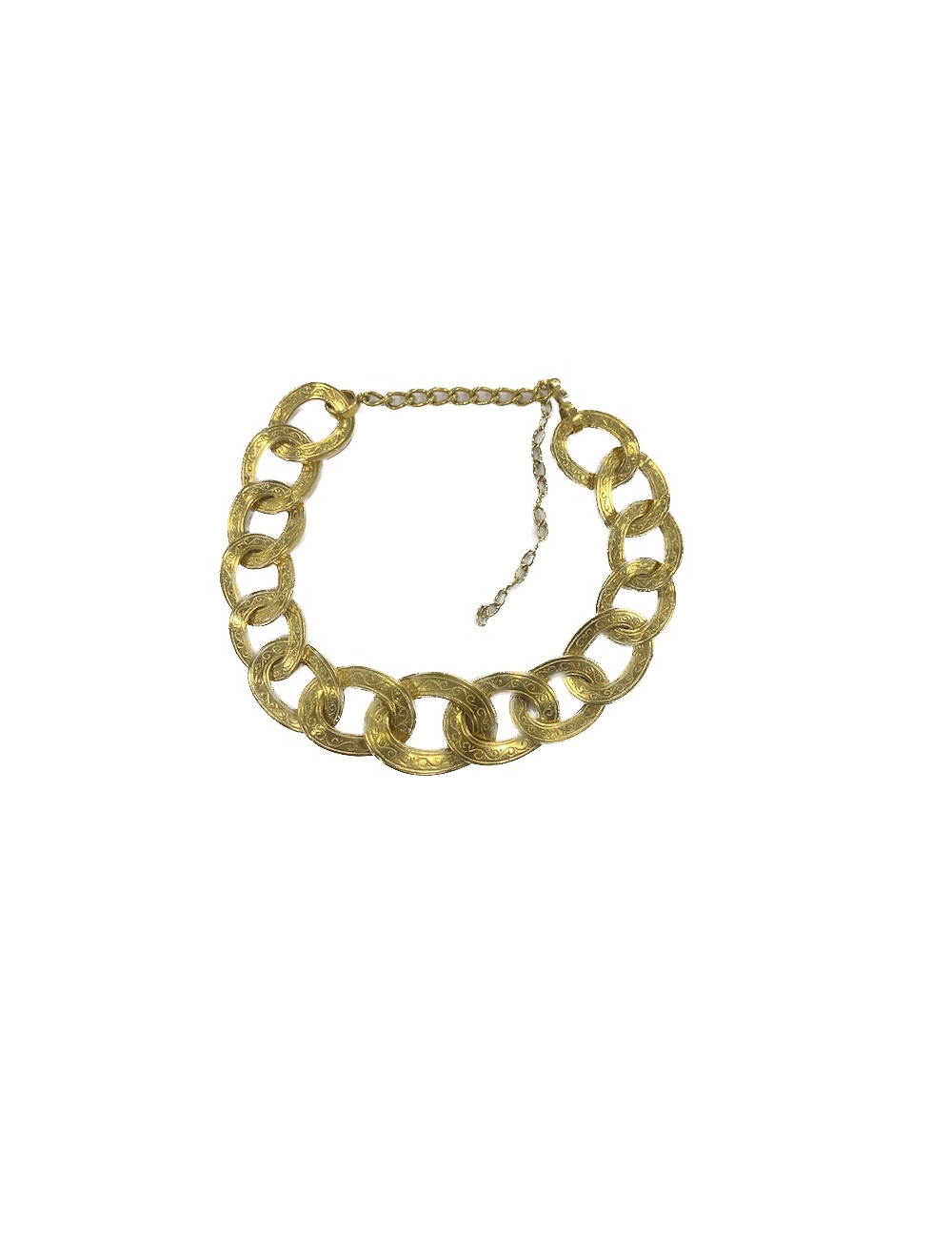 Collier ras de cou YSL par GOOSSENS doré