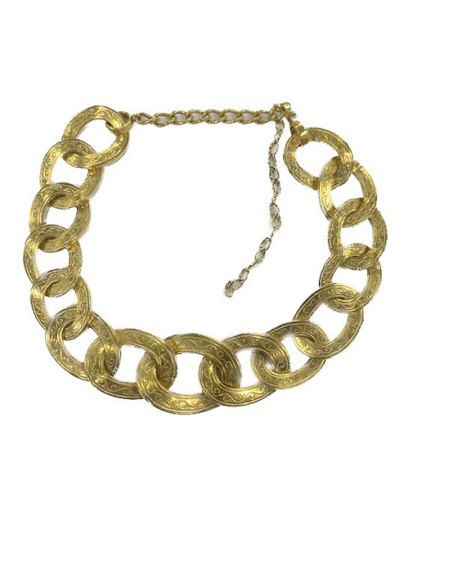 Collier ras de cou YSL par GOOSSENS doré