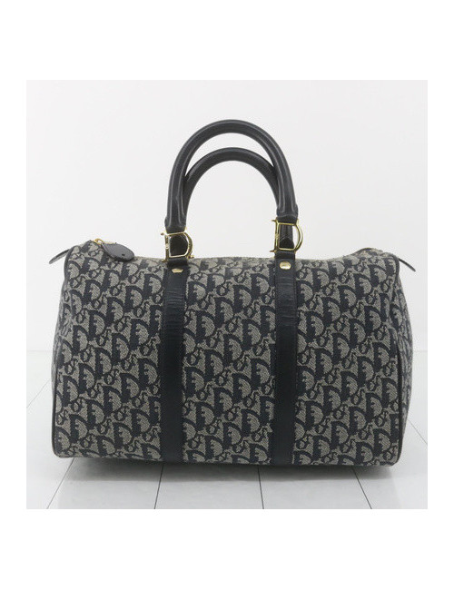 Petit sac boston CHRISTIAN DIOR monogrammé bleu