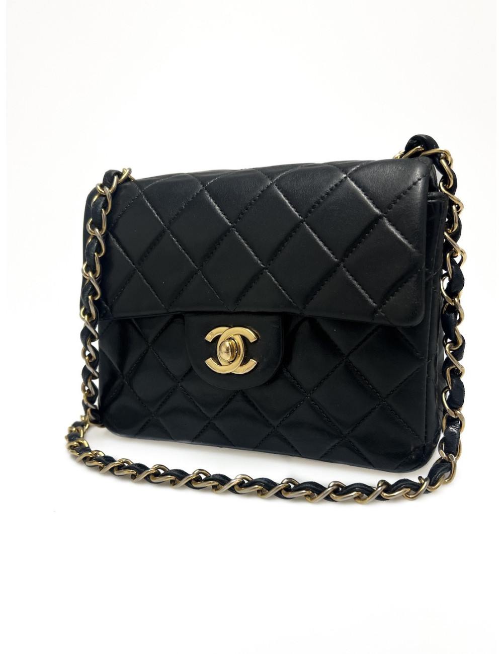 Mini timeless CHANEL noir vintage