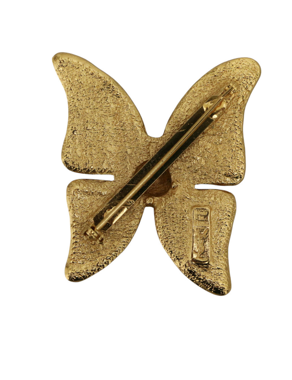 Broche papillon émaillé YSL par Goossens : certifiée authentique