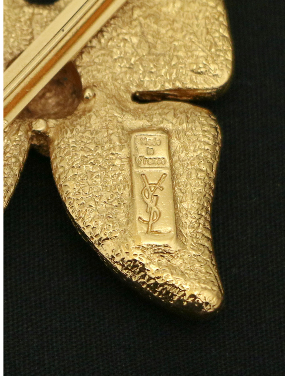 Broche papillon émaillé YSL par Goossens : certifiée authentique
