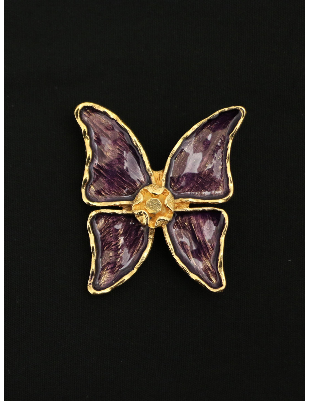 Broche papillon émaillé YSL par Goossens : certifiée authentique