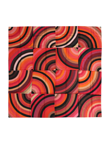 xxx Châle HERMES "Marcelina" en soie polychrome