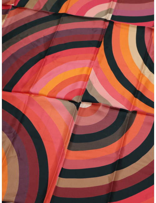 xxx Châle HERMES "Marcelina" en soie polychrome