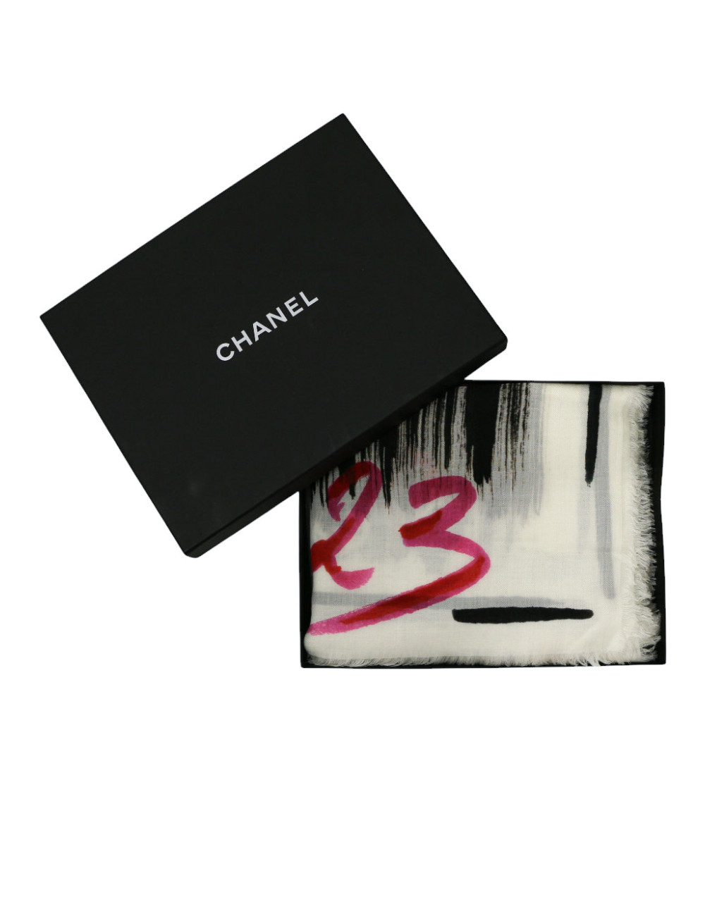 Grand châle CHANEL "TWEED 2023" cachemire