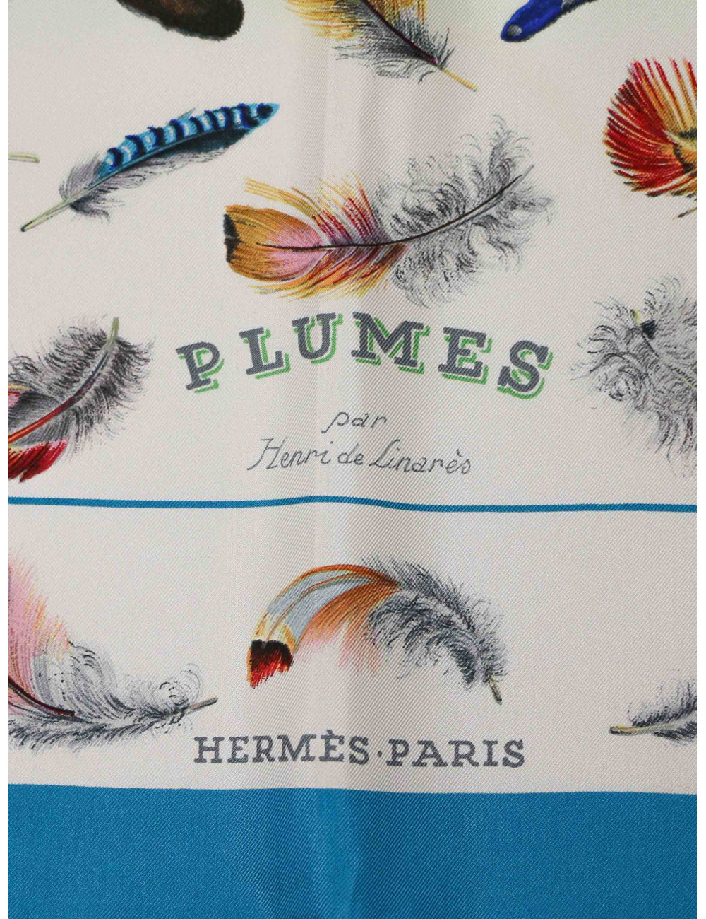 Carré Hermès Les plumes : foulard d'occasion certifiée authentique
