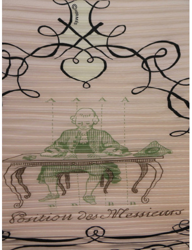 Plissé HERMES l'Art d'Ecrire soie rose 2