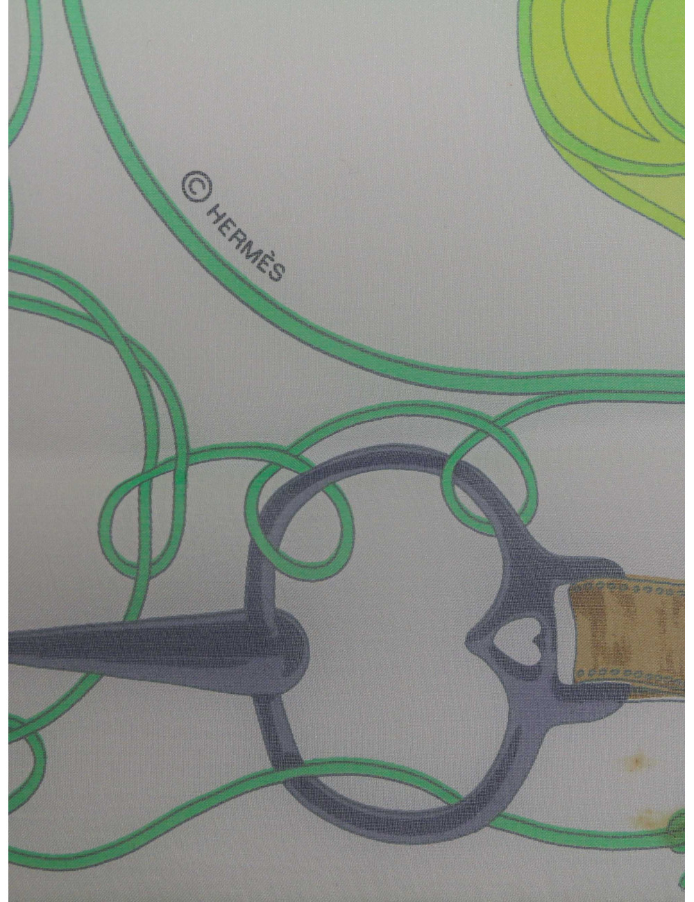 Carré Hermès Folklore vert : occasion certifiée authentique