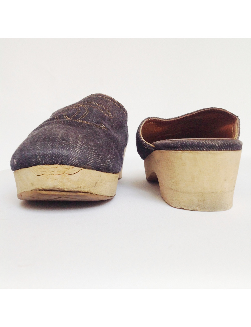 sabots CHANEL T 38 en jean 's 