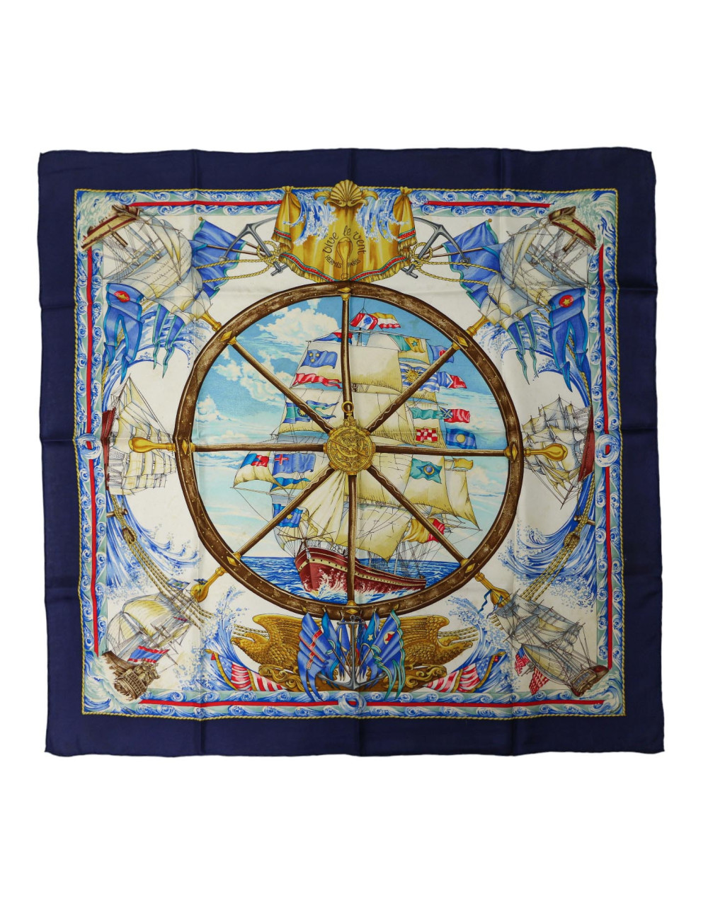 Carré Hermès Vive le vent en soie : occasion certifiée authentique