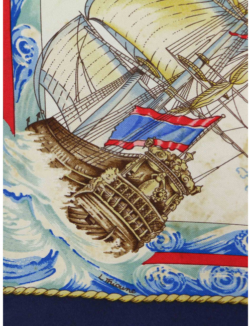 Carré Hermès Vive le vent en soie : occasion certifiée authentique