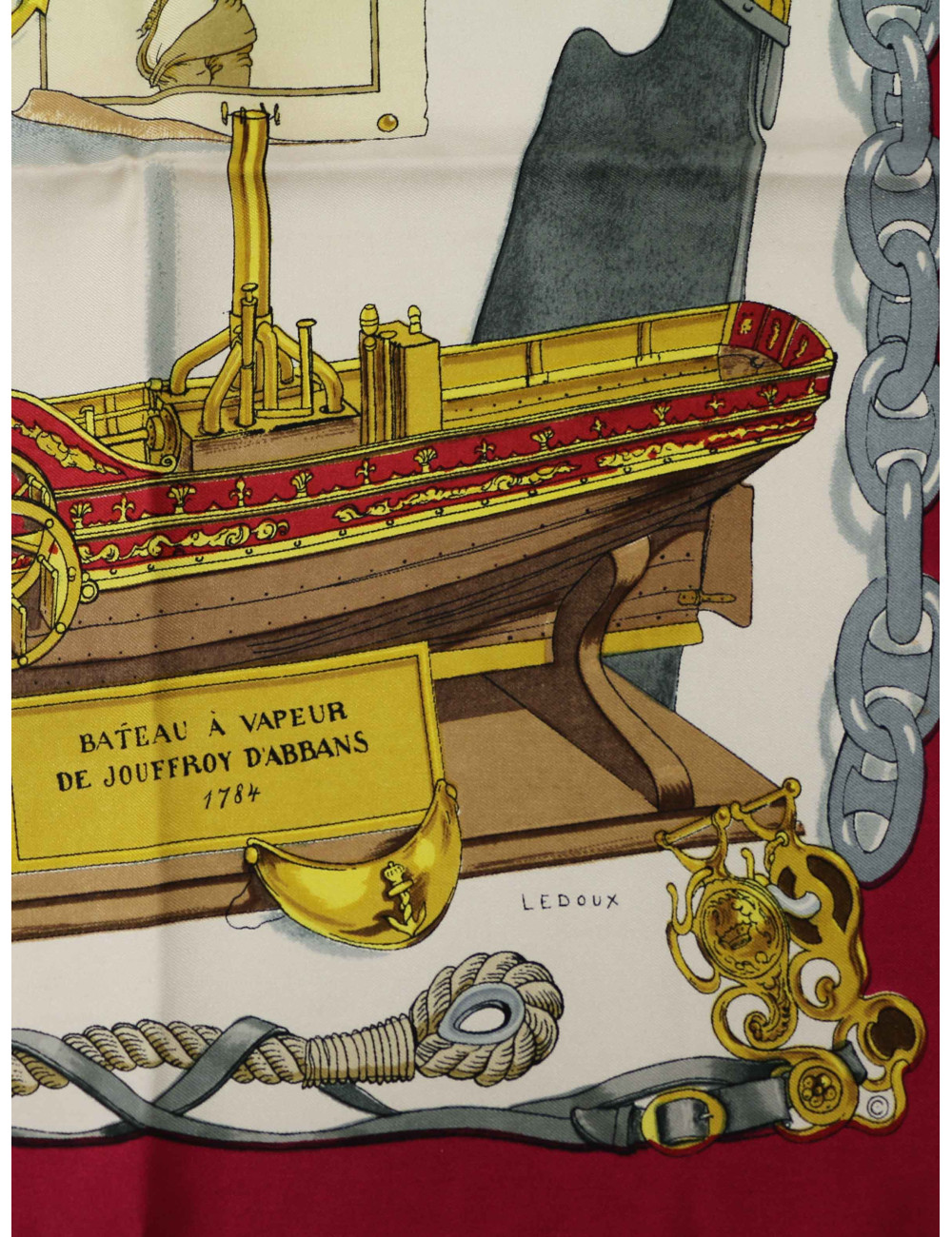 Carré HERMES Musée Bateau à vapeur de Jouffroy d'Abbans, occasion