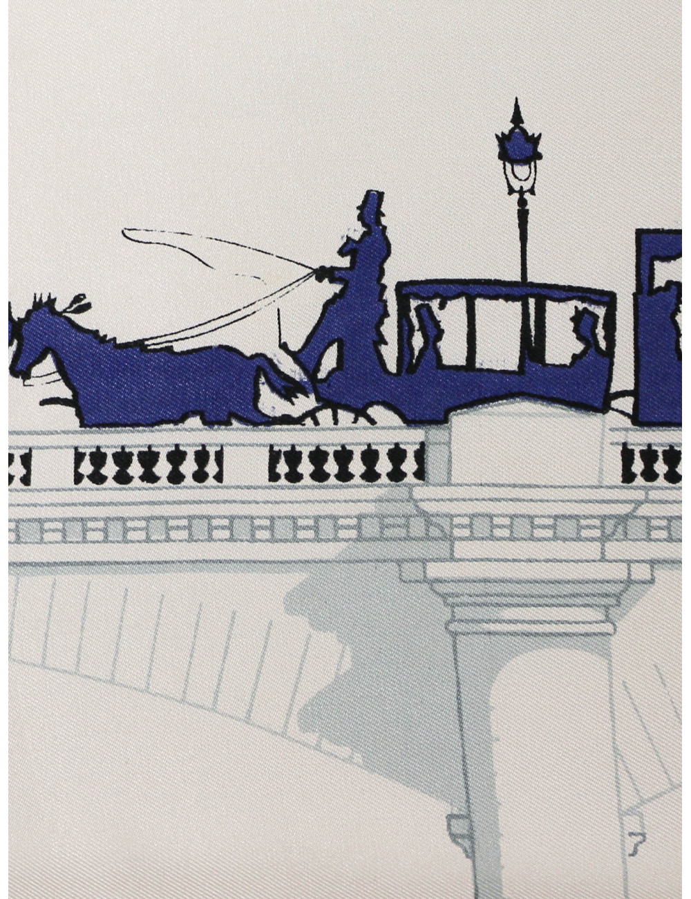 Carré Hermès Les Ponts de Paris bord bleu : certifié authentique