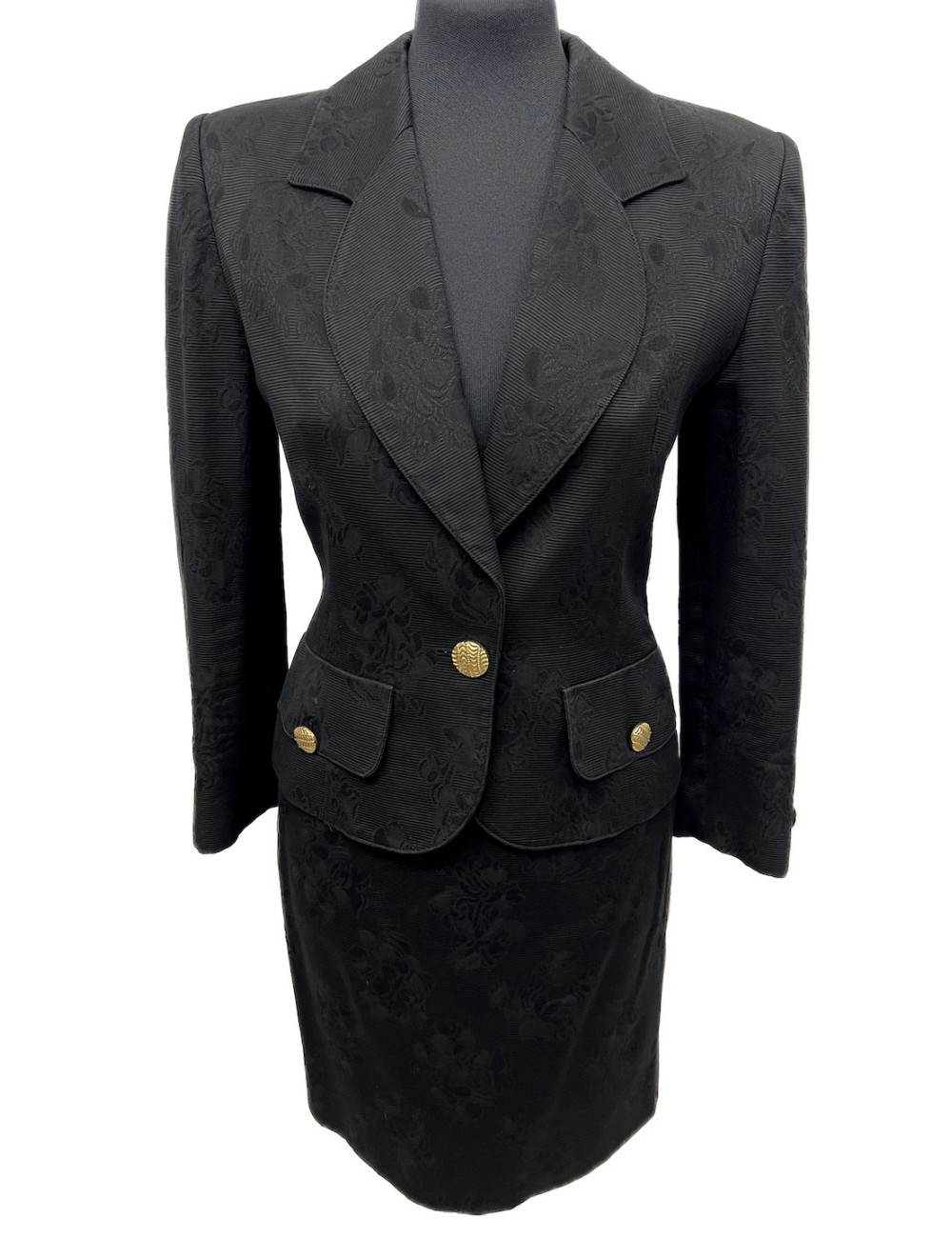 Tailleur NINA RICCI coton noir T36
