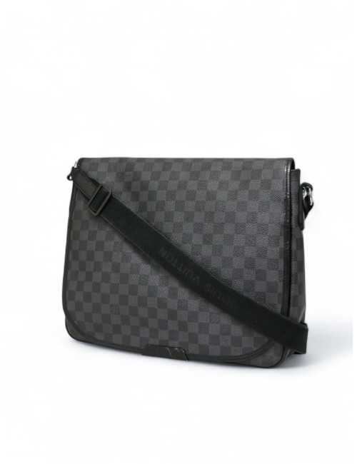 Sacoche Louis Vuitton Bastille Damier gris certifiée authentique