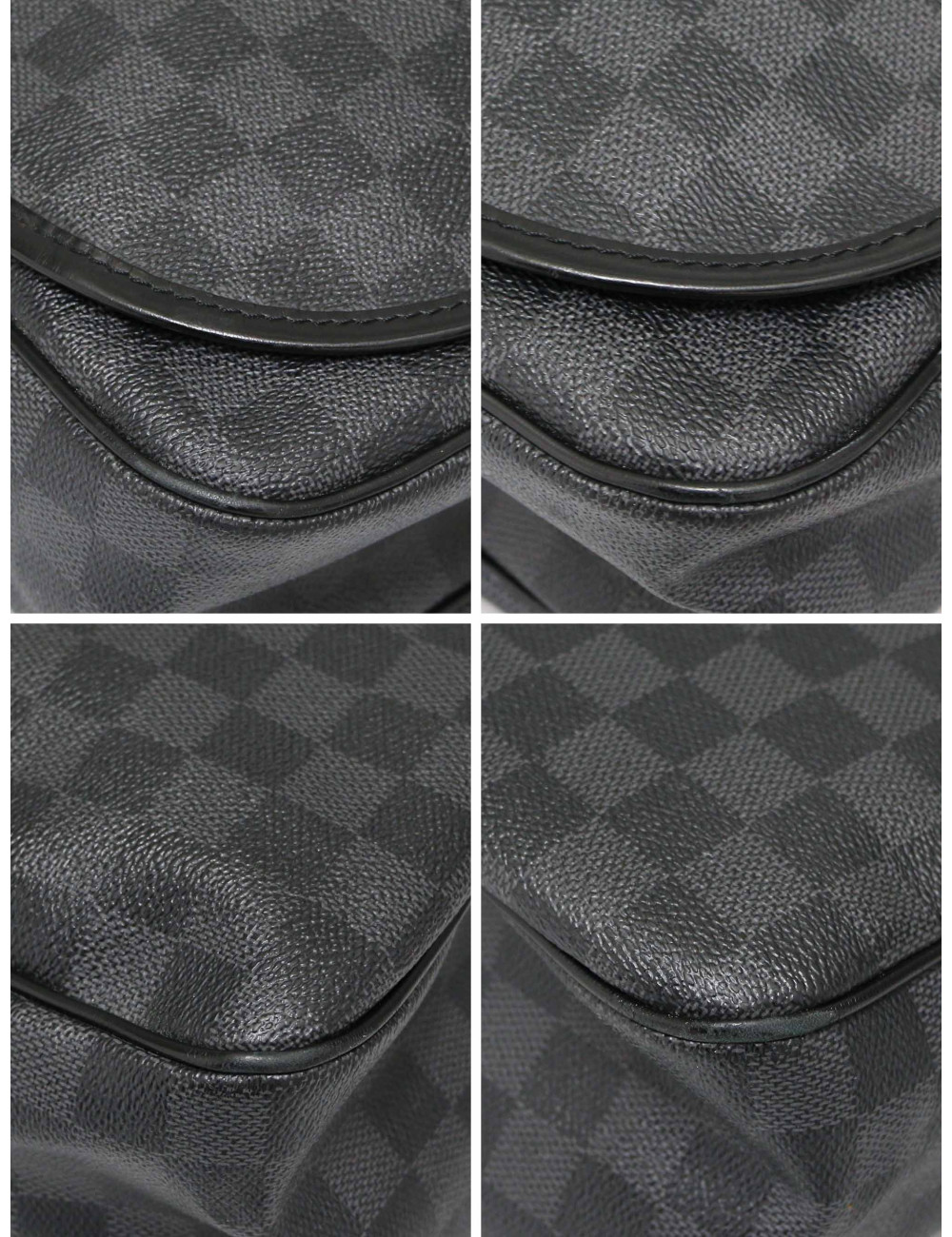 Sacoche Louis Vuitton Bastille Damier gris certifiée authentique