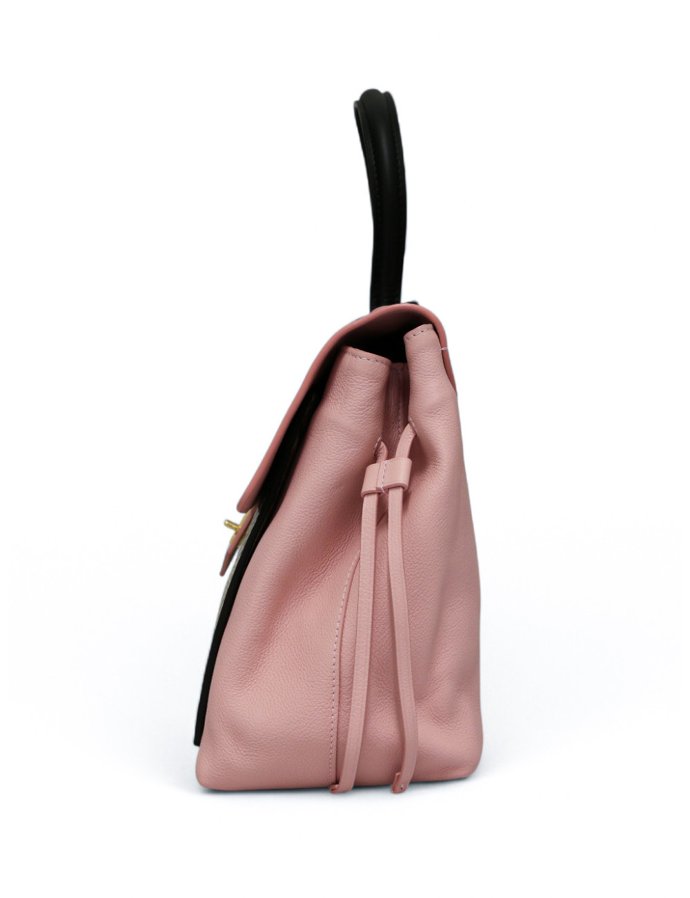 Sac LOUIS VUITTON Lockme cuir rose et python