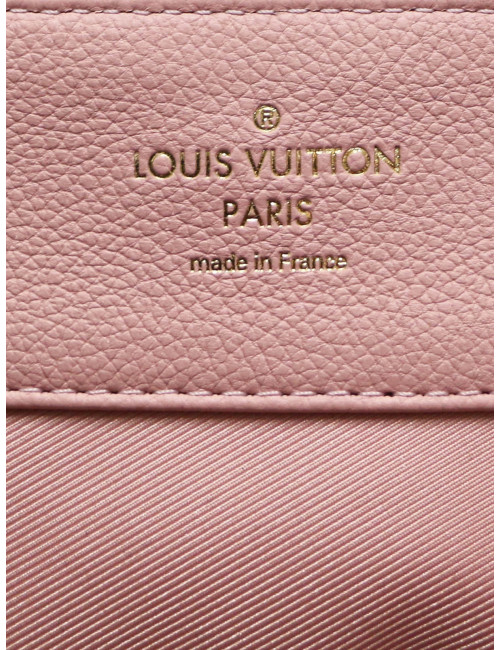 Sac LOUIS VUITTON Lockme cuir rose et python