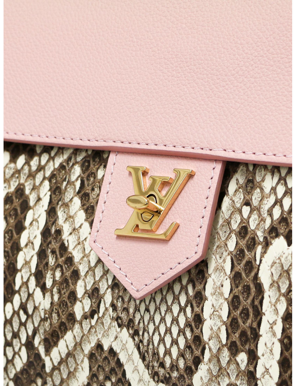 Lockme Louis Vuitton en cuir et python: occasion certifiée authentique