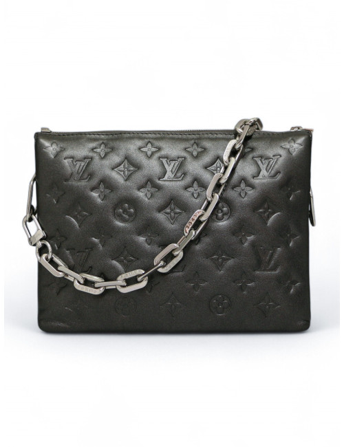 Sac Coussin Louis Vuitton cuir embossé Monogram, occasion certifiée
