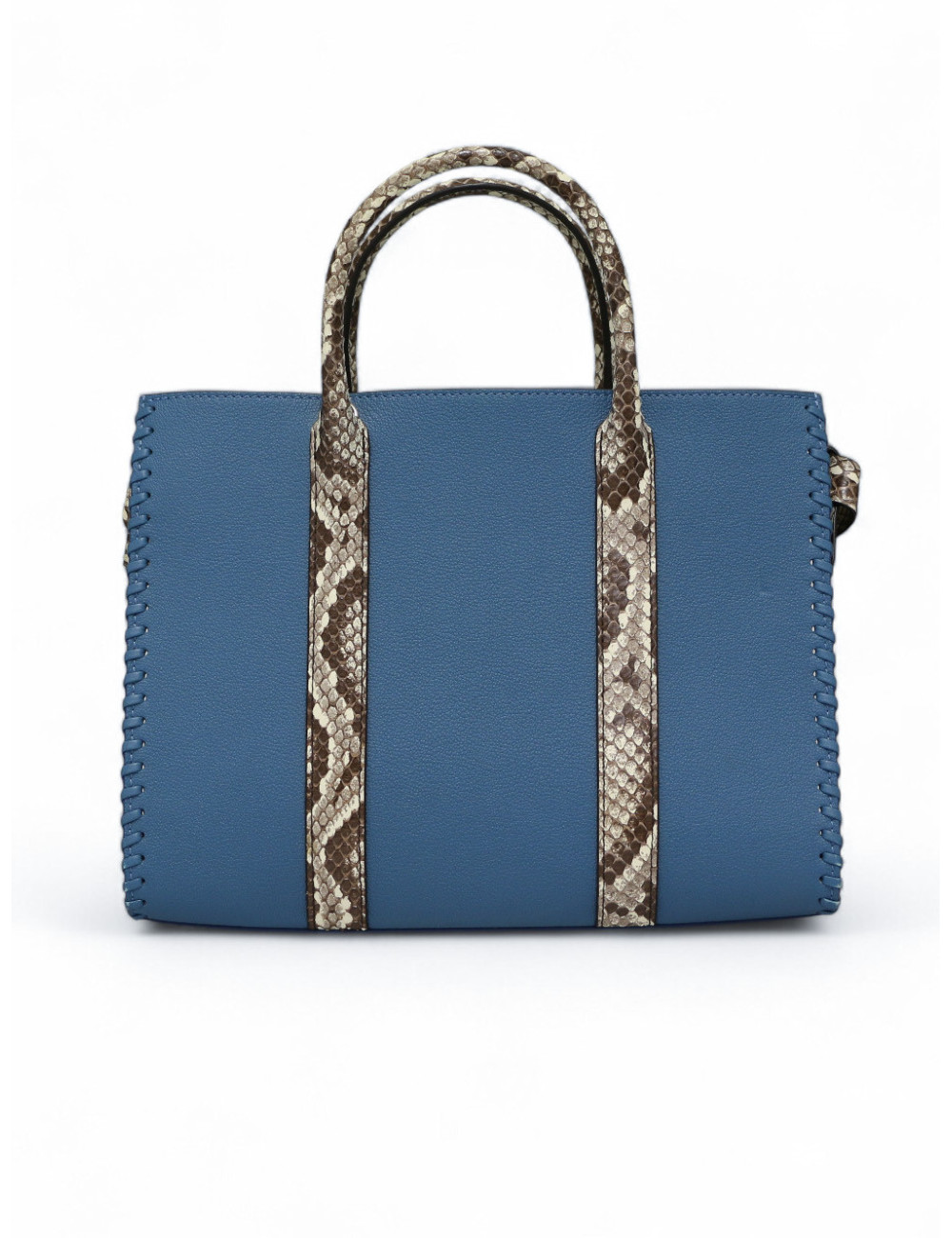 Cabas Very LOUIS VUITTON cuir plume bleu glacier