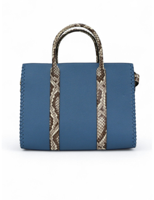 Cabas Very LOUIS VUITTON cuir plume bleu glacier
