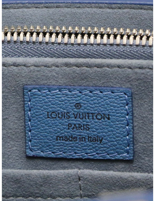 Very Tote Louis Vuitton cuir plume bleu glacier, certifié authentique
