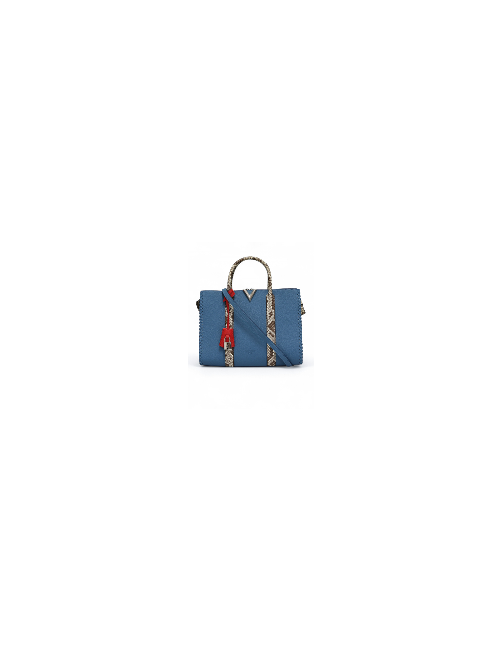 Cabas Very LOUIS VUITTON cuir plume bleu glacier