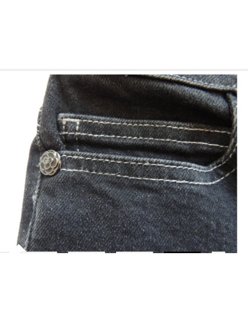 PantalonT40 CHANEL Brasserie denim noir, occasion certifiée