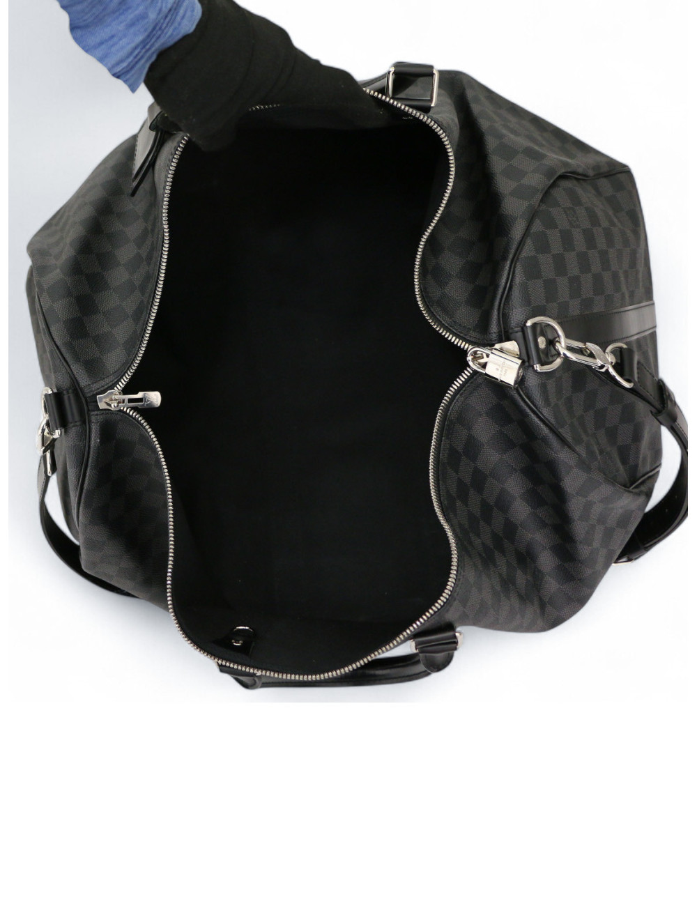 Keepall 55 Damier graphite bandoulière LOUIS VUITTON