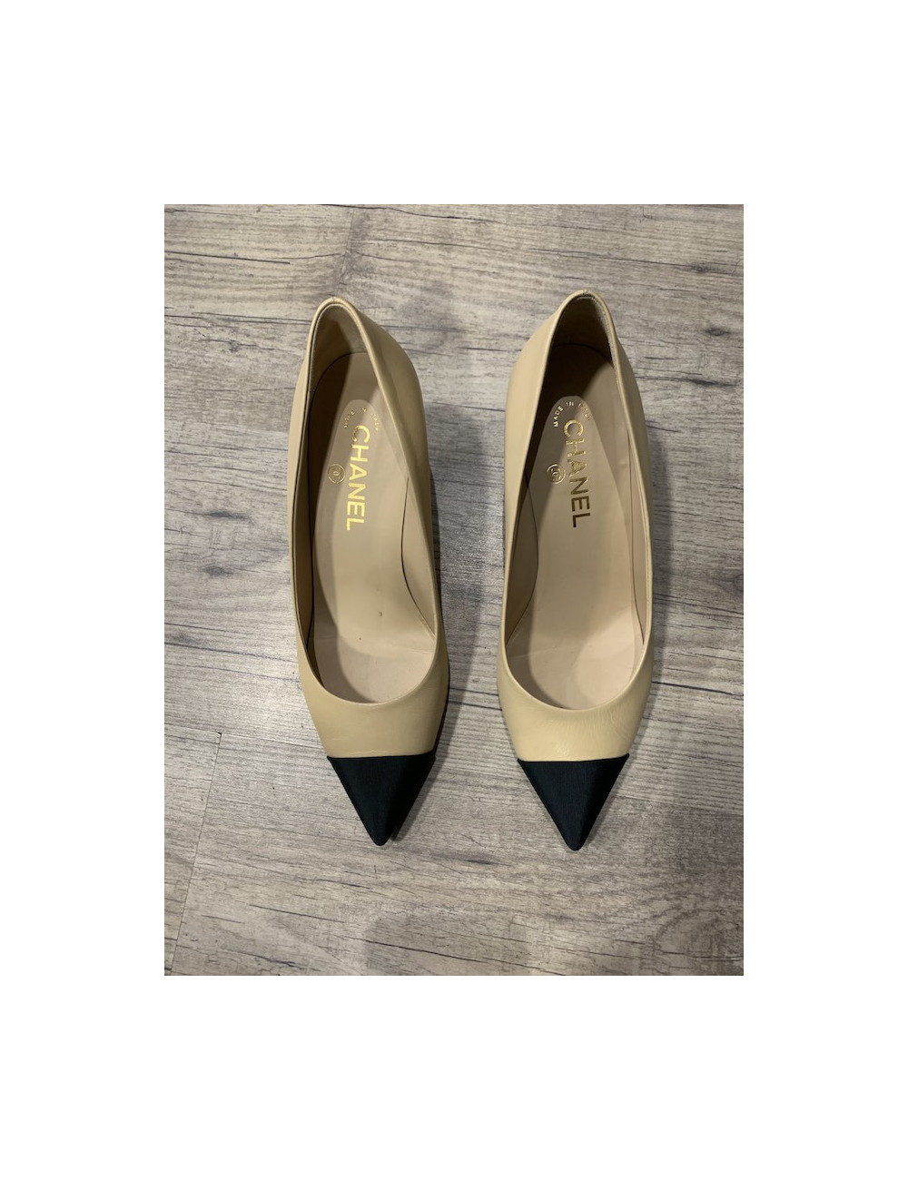 Escarpins CHANEL bicolores T 39